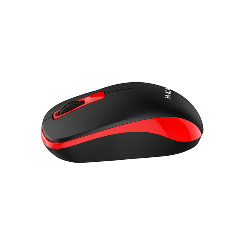 Mouse wireless pentru laptop 1200 DPI Havit MS626GT, negru / rosu