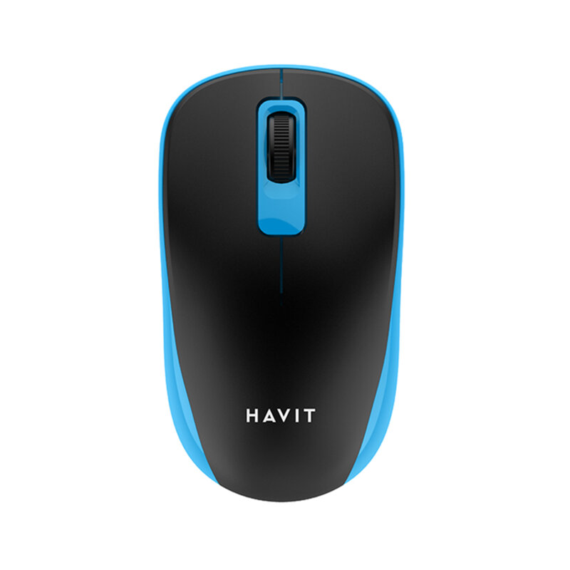 Mouse wireless pentru laptop 1200 DPI Havit MS626GT, negru / albastru