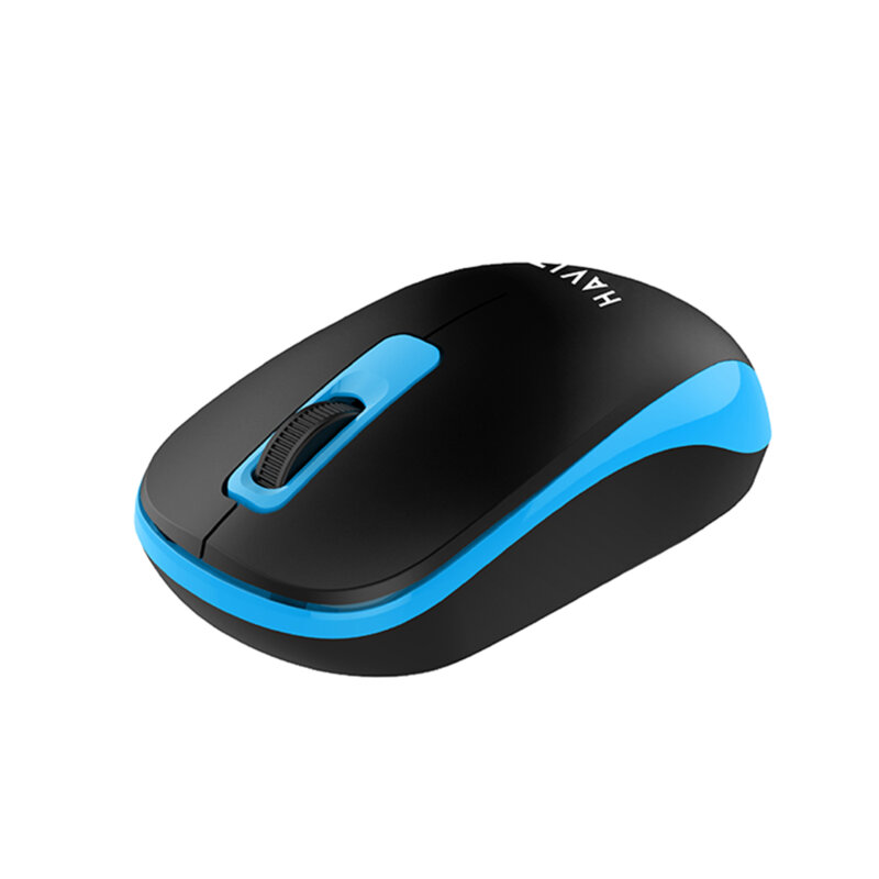 Mouse wireless pentru laptop 1200 DPI Havit MS626GT, negru / albastru