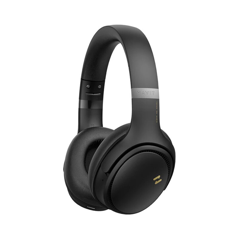 Casti wireless Bluetooth pliabile, ANC Havit H630BT Pro, negru