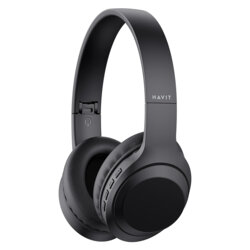 Casti wireless Bluetooth pliabile, AUX Havit H628BT, negru