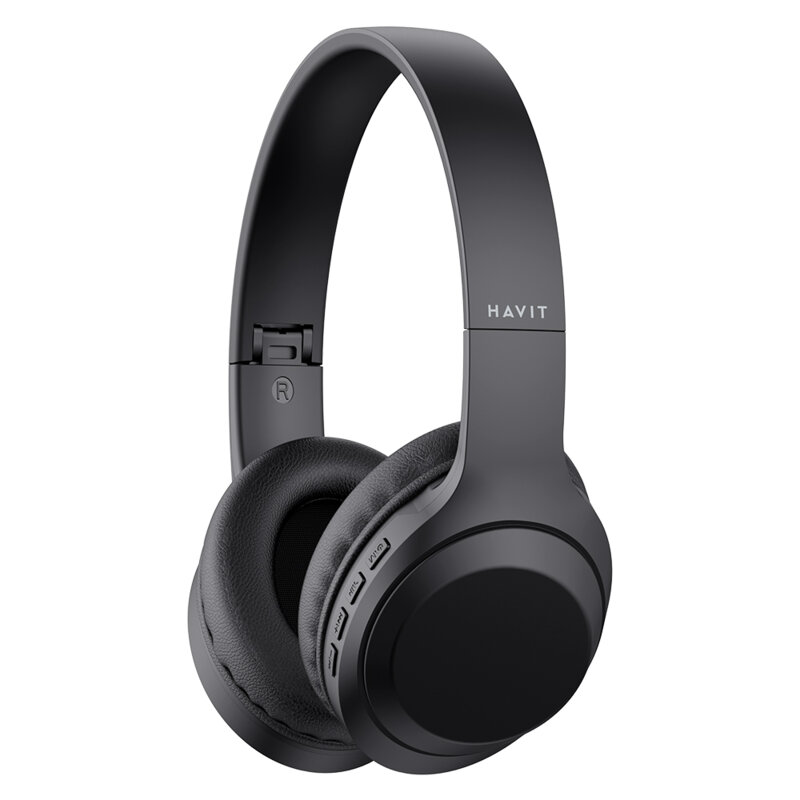 Casti wireless Bluetooth pliabile, AUX Havit H628BT, negru