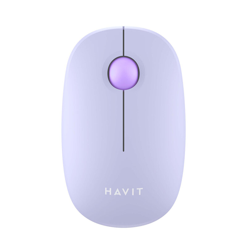 Mouse wireless cu bila 2.4GHz, 1600DPI Havit MS57GT, mov