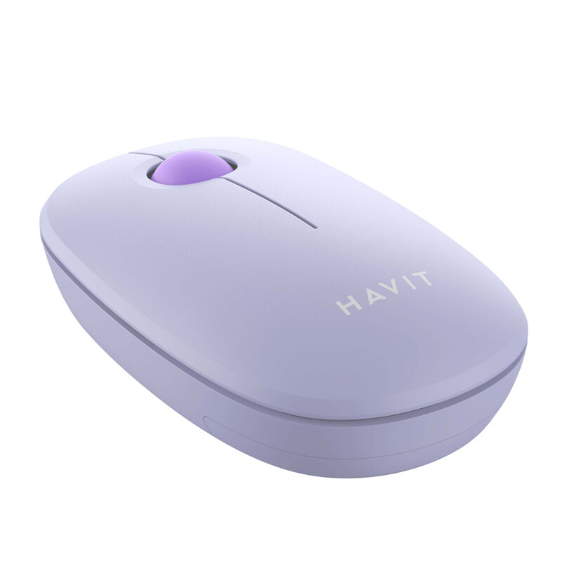 Mouse wireless cu bila 2.4GHz, 1600DPI Havit MS57GT, mov