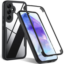 Husa 360° Samsung Galaxy A55 5G Techsuit ColorVerse, negru