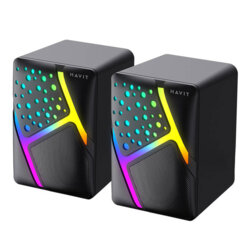 Boxa pentru computer Havit, USB 2.0, RGB, negru, SK763