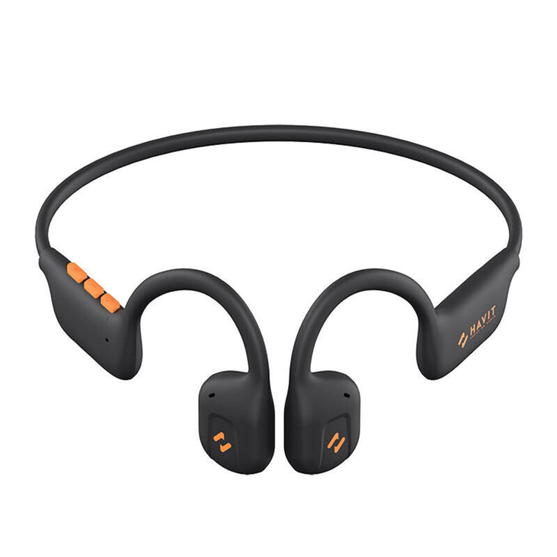 Casti Bluetooth Havit Freego1 Air 80mAh, lumini LED, negru