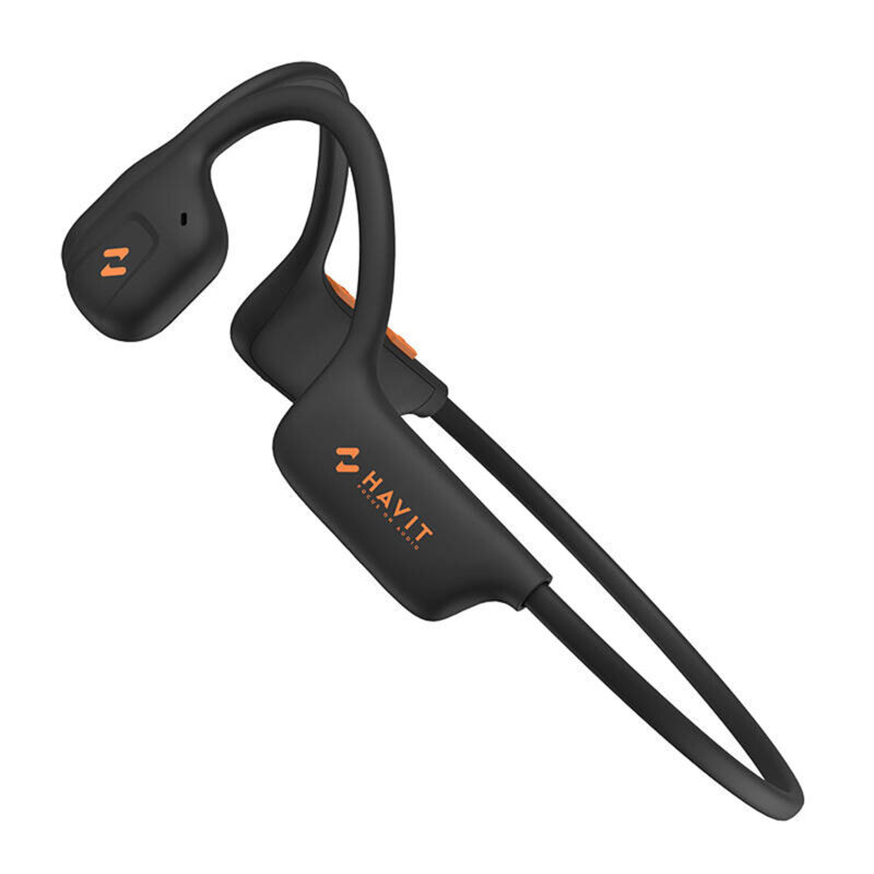 Casti Bluetooth Havit Freego1 Air 80mAh, lumini LED, negru