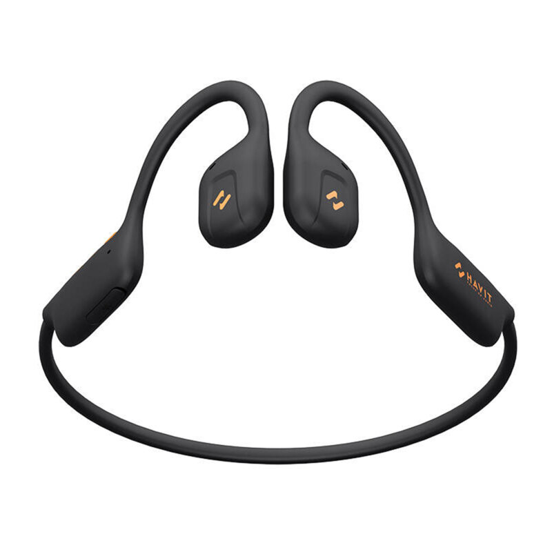 Casti Bluetooth Havit Freego1 Air 80mAh, lumini LED, negru