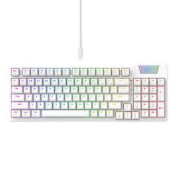 Tastatura gaming mecanica Havit, RGB, Type-C, alb KB885L