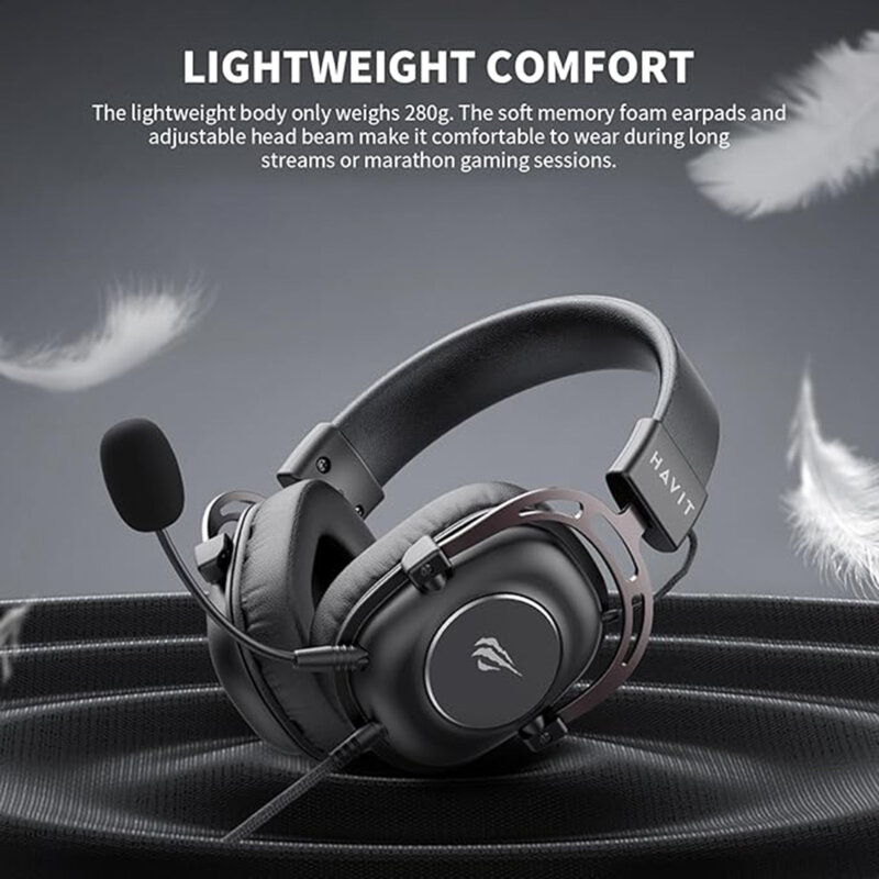 Casti pentru gaming cu microfon Havit, 3.5mm, negru H2002Y