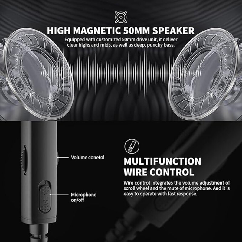 Casti pentru gaming cu microfon Havit, 3.5mm, negru H2002Y