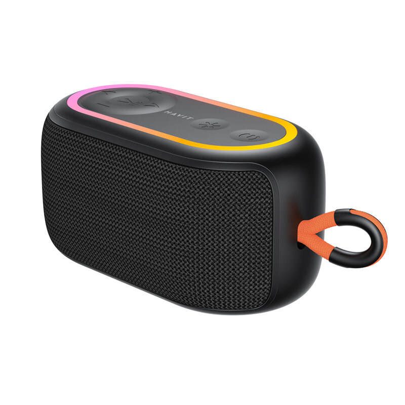 Boxa wireless portabila Bluetooth 5.3 RGB Havit, SK809BT, negru
