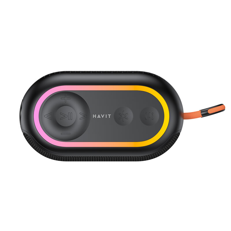 Boxa wireless portabila Bluetooth 5.3 RGB Havit, SK809BT, negru