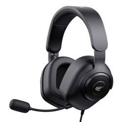 Casti gaming cu microfon Havit ajustabile, 3.5mm, negru H2230d