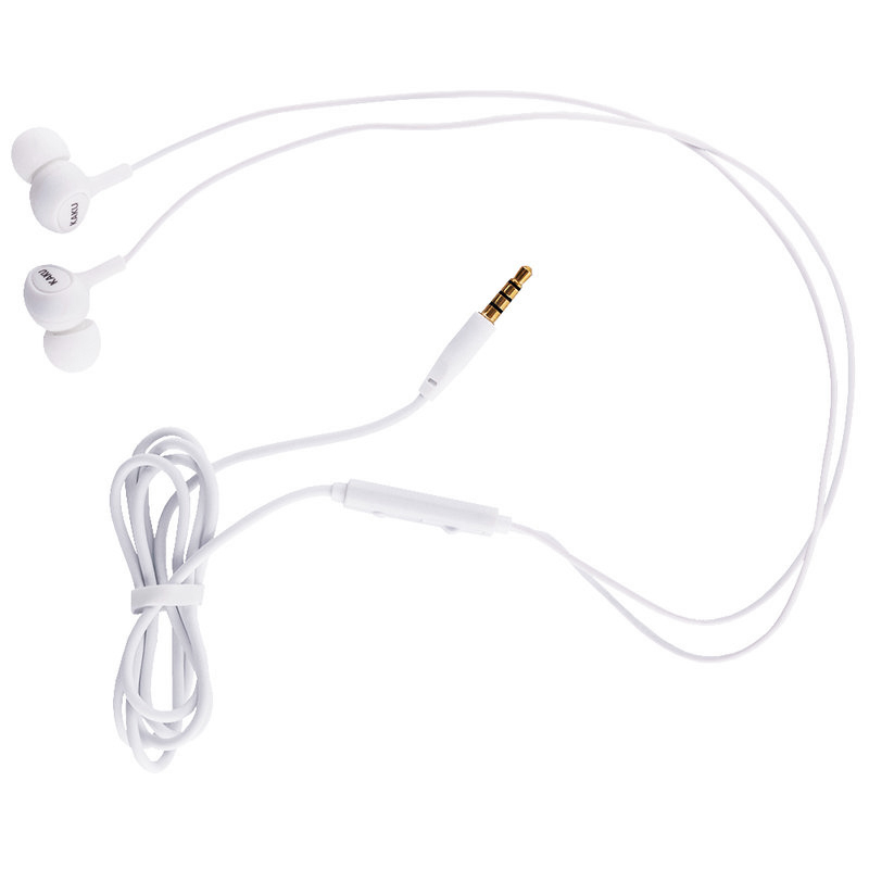 Casti In-Ear Cu Microfon Ikaku Candy Series - White
