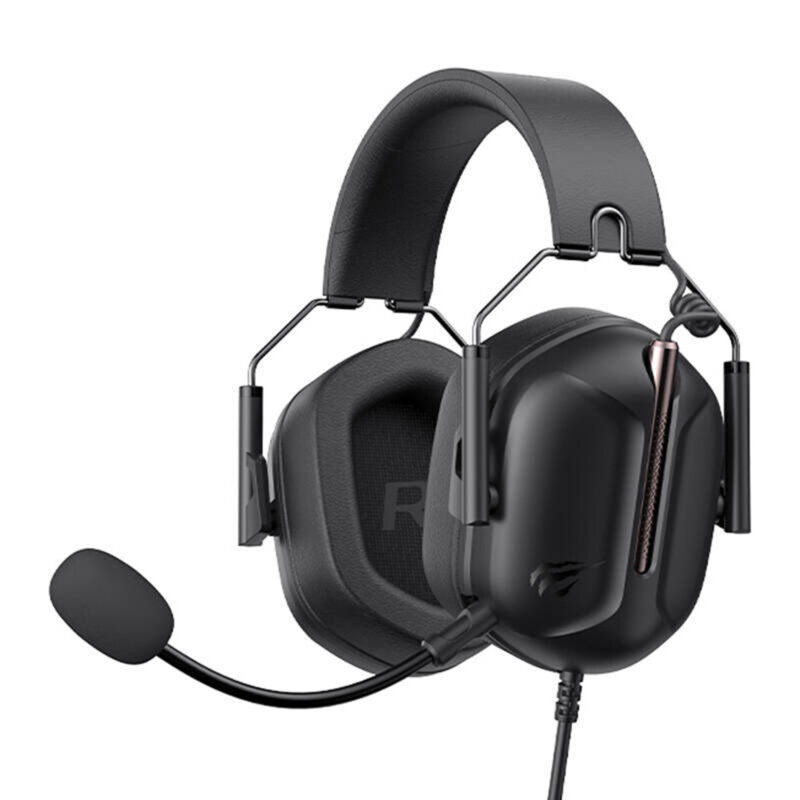 Casti gaming pliabile cu microfon, 3.5mm Havit, negru H2033d