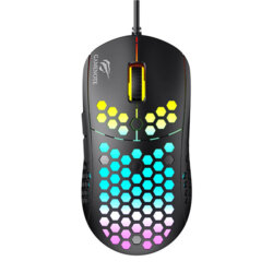 Mouse gaming cu fir RGB, 800 - 6400DPI Havit, negru MS1032