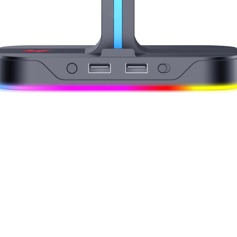 Suport pentru casti cu lumini RGB, USB Havit TH650, gri