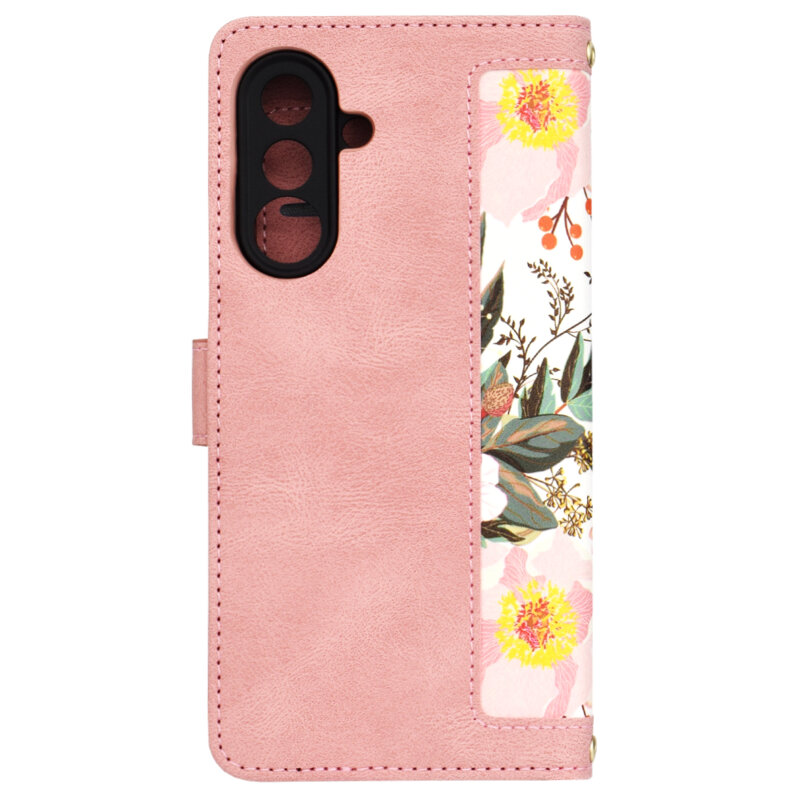 Husa personalizata fete Samsung Galaxy A36 5G Techsuit FlipCraft, roz