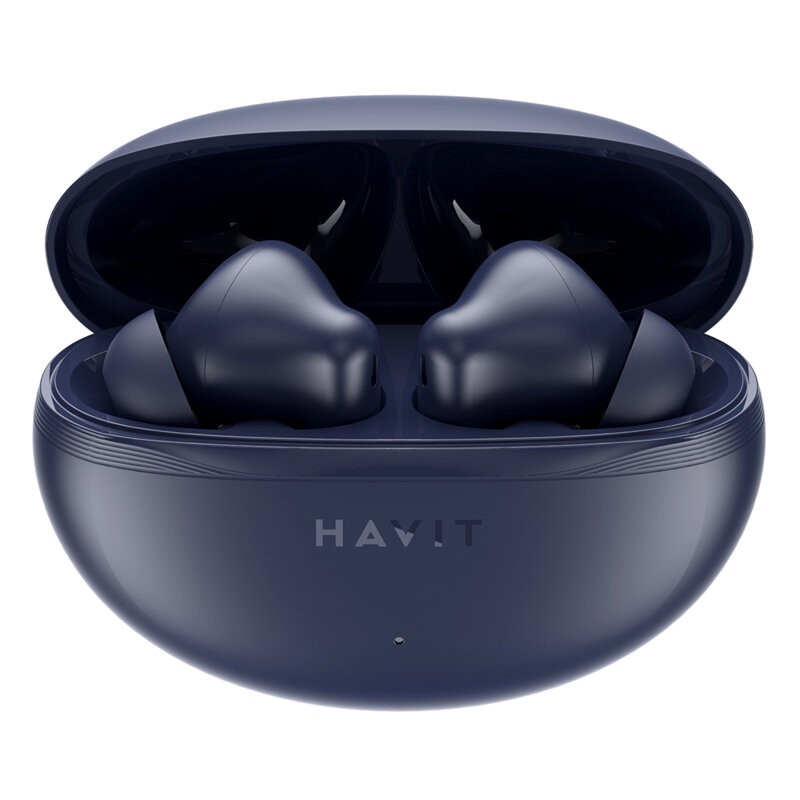Casti Bluetooth cu microfon, TWS earbuds Havit TW986, albastru