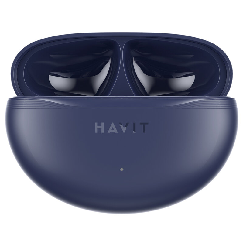 Casti Bluetooth cu microfon, TWS earbuds Havit TW986, albastru