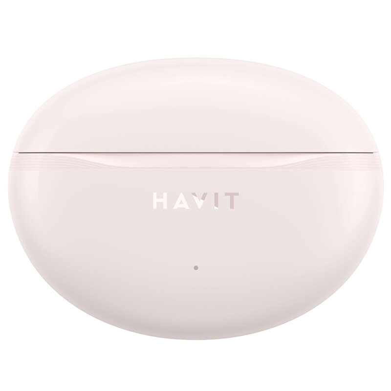 Casti Bluetooth cu microfon, TWS earbuds Havit TW986, roz
