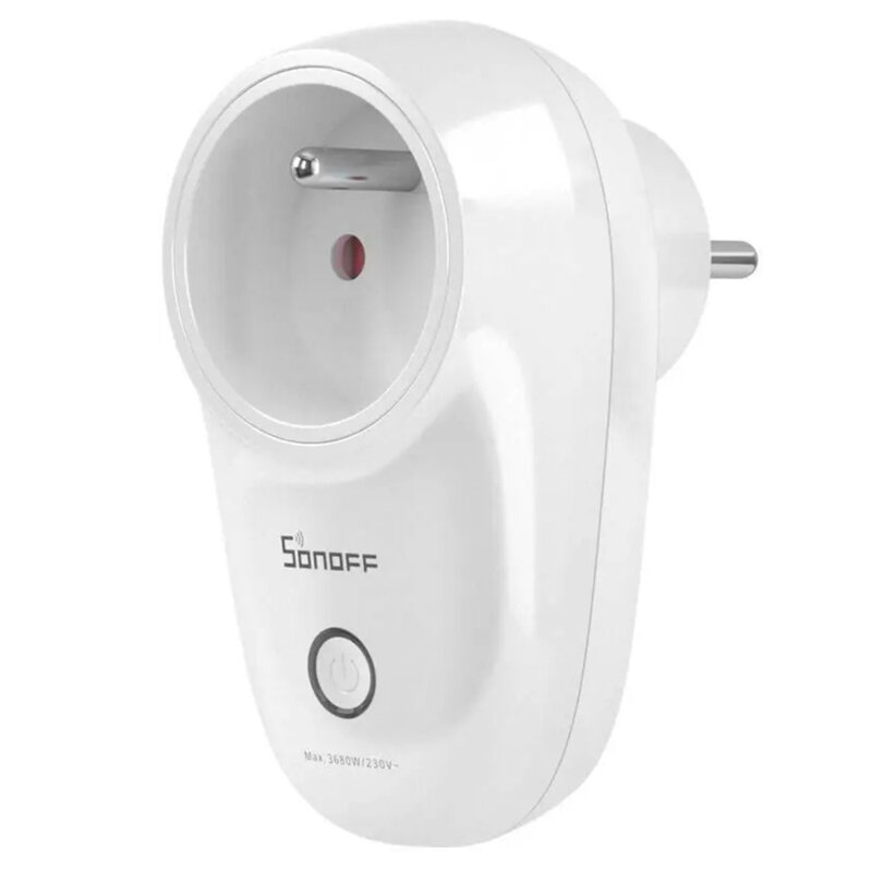 Priza inteligenta smart Wi-Fi Sonoff S26R2ZBTPE-FR, wireless, 3680W