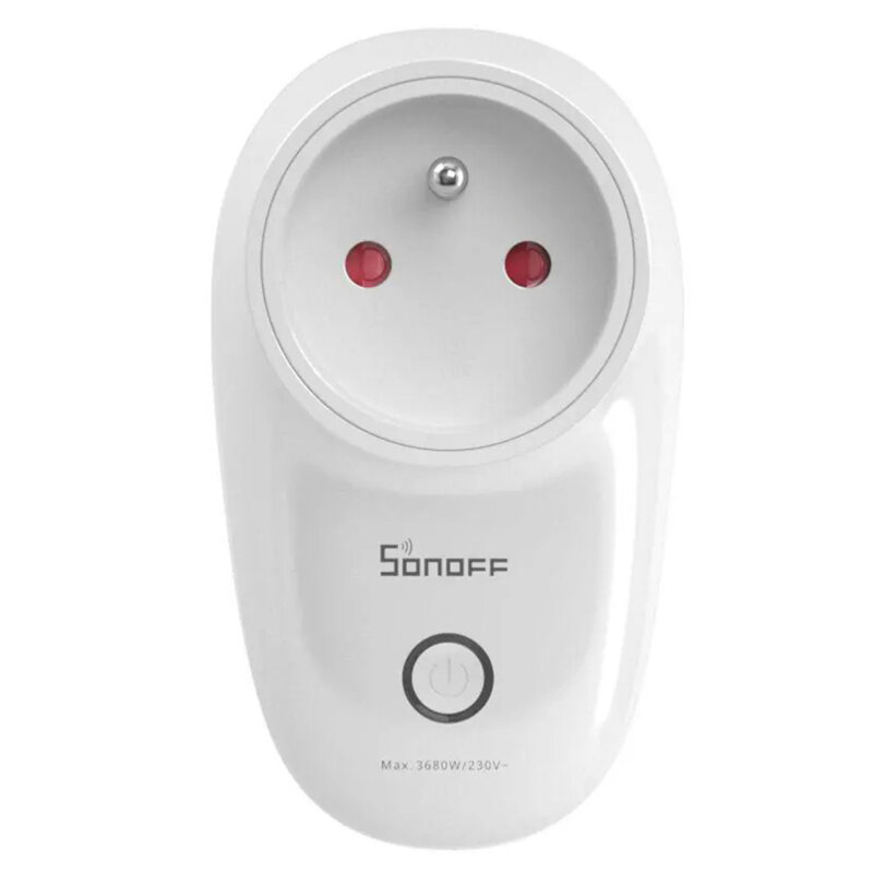 Priza inteligenta smart Wi-Fi Sonoff S26R2ZBTPE-FR, wireless, 3680W