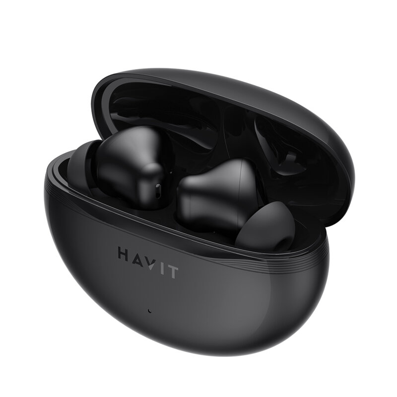 Casti Bluetooth cu microfon, TWS earbuds Havit TW986, negru