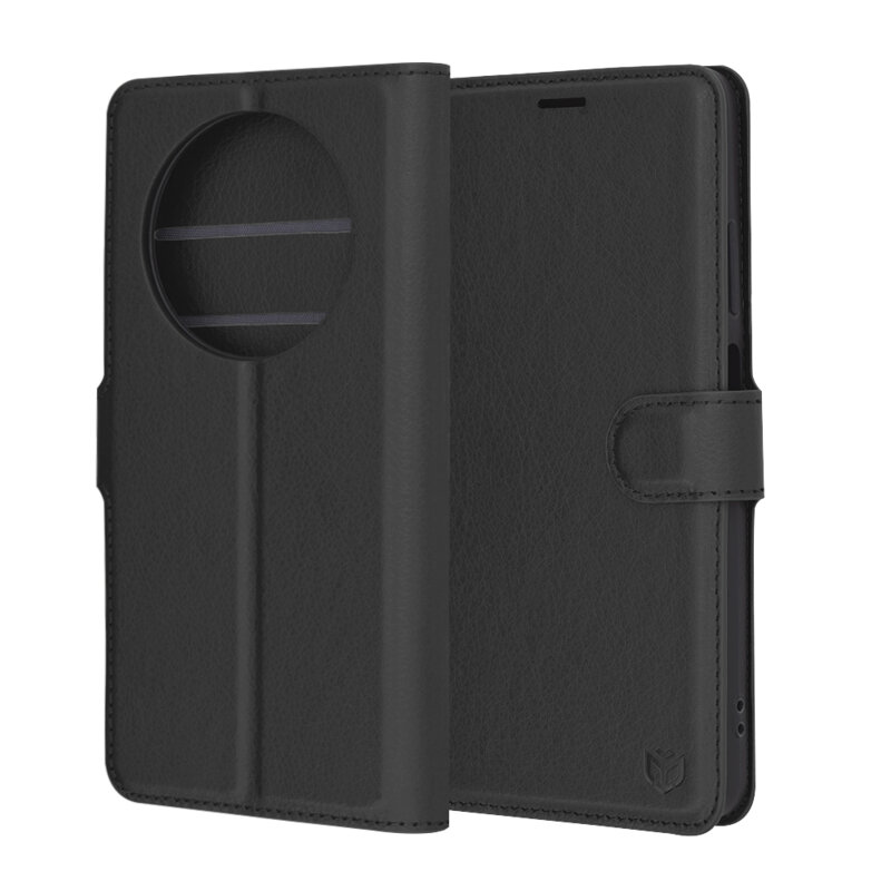 Husa Oppo Reno12 F 4G Techsuit Leather Folio, negru
