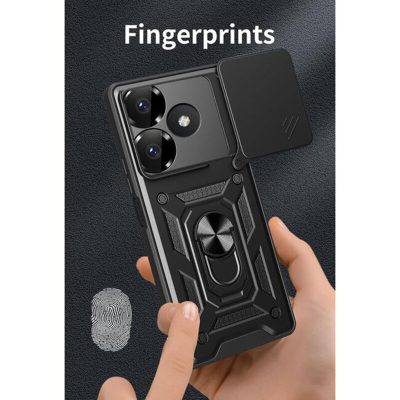 Husa Xiaomi Redmi 13 protectie camera Techsuit CamShield Series, albastru