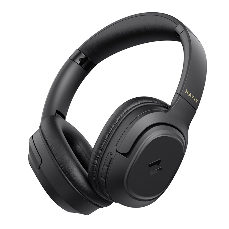 Casti Bluetooth on-ear pliabile, ANC Havit H612BT, negru