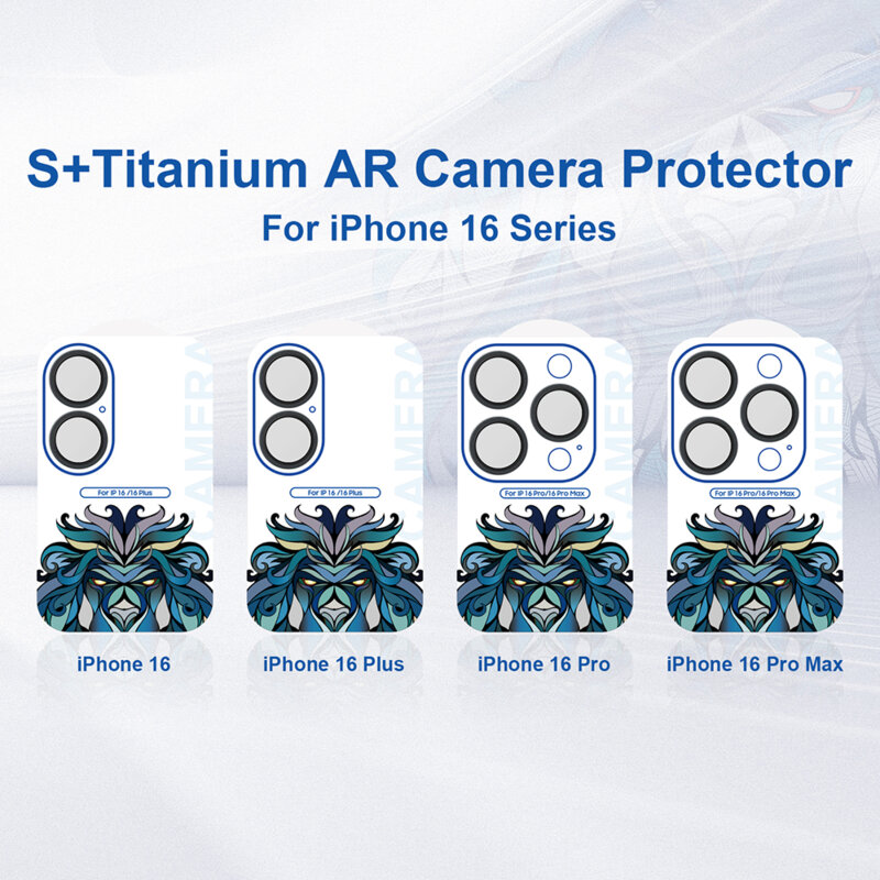 Folie sticla iPhone 16 Pro Camera Protector Lito S+, maro