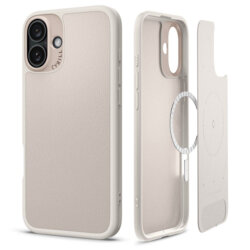 Husa iPhone 16 Spigen Cyrill Kajuk MagSafe, crem