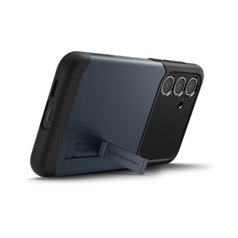 Husa Samsung Galaxy S24 FE Spigen Slim Armor, albastru