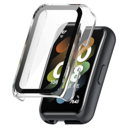 [Pachet 360°] Husa + folie Huawei Band 8 Techsuit Defense, transparenta