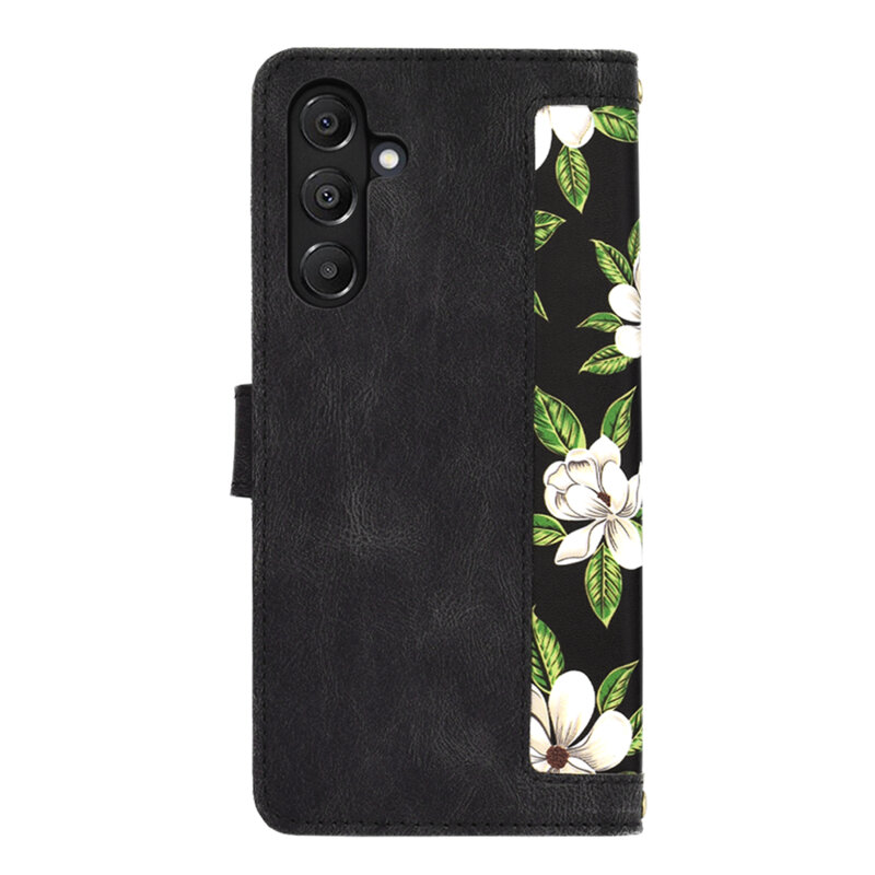 Husa personalizata fete Samsung Galaxy A16 Techsuit FlipCraft, negru