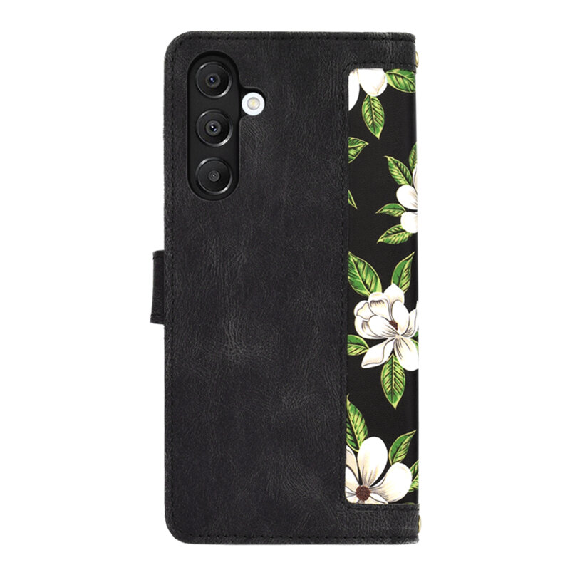 Husa personalizata fete Samsung Galaxy A16 5G Techsuit FlipCraft, negru