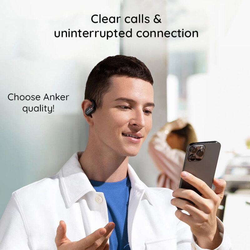 Casti Bluetooth 5.3 wireless Anker SoundCore V20i, alb