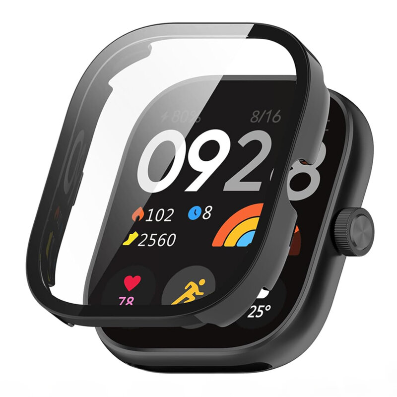[Pachet 360°] Husa + folie Xiaomi Redmi Watch 4 Techsuit Defense, negru