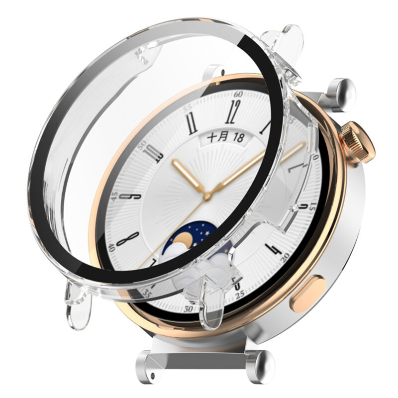 [Pachet 360°] Husa + folie Huawei Watch GT 4 41mm Techsuit Defense, transparenta