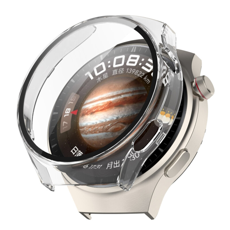 [Pachet 360°] Husa + folie Huawei Watch 4 Pro Techsuit Defense, transparenta