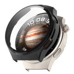 [Pachet 360°] Husa + folie Huawei Watch 4 Pro Techsuit Defense, negru