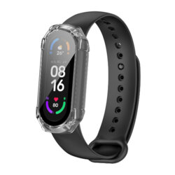[Pachet 360°] Husa + folie Xiaomi Mi Band 6 Techsuit Defense, transparenta