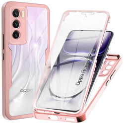 Husa 360° Oppo Reno12 Techsuit ColorVerse, roz