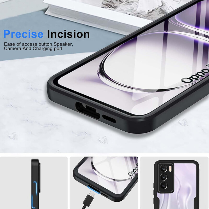 Husa 360° Oppo Reno12 Techsuit ColorVerse, roz