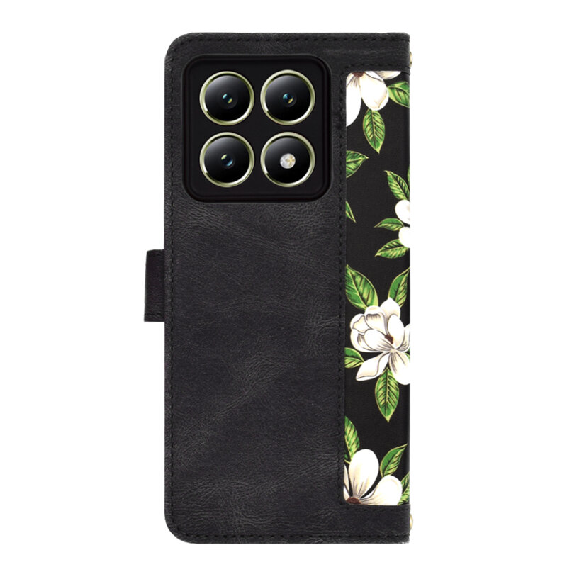 Husa personalizata fete Xiaomi 14T Techsuit FlipCraft, negru