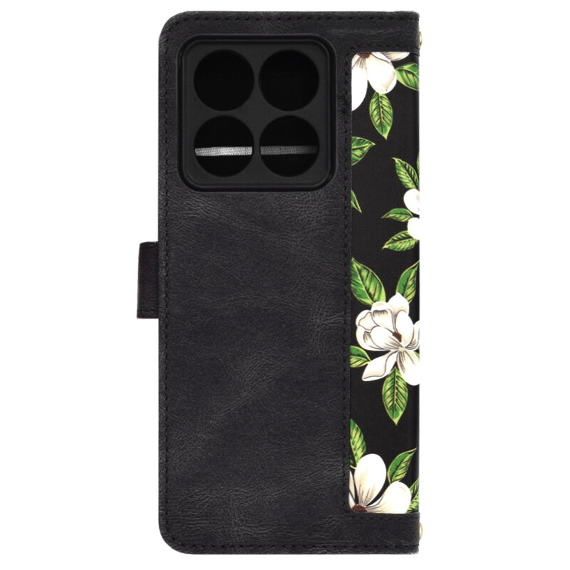 Husa personalizata fete Xiaomi 14T Techsuit FlipCraft, negru