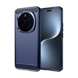 Husa Honor Magic7 Pro Techsuit Carbon Silicone, albastru